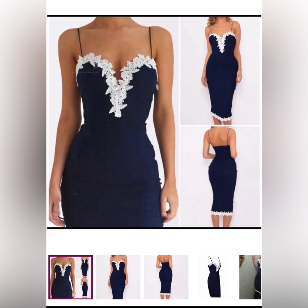Midi Navy Dress